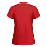 PO0409 - Tricou polo tehnic - TAMIL WOMAN - [Rosu/Alb]