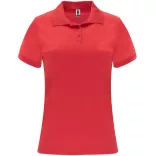 PO0410 - Tricou polo tehnic dama - MONZHA WOMAN - [Rosu]