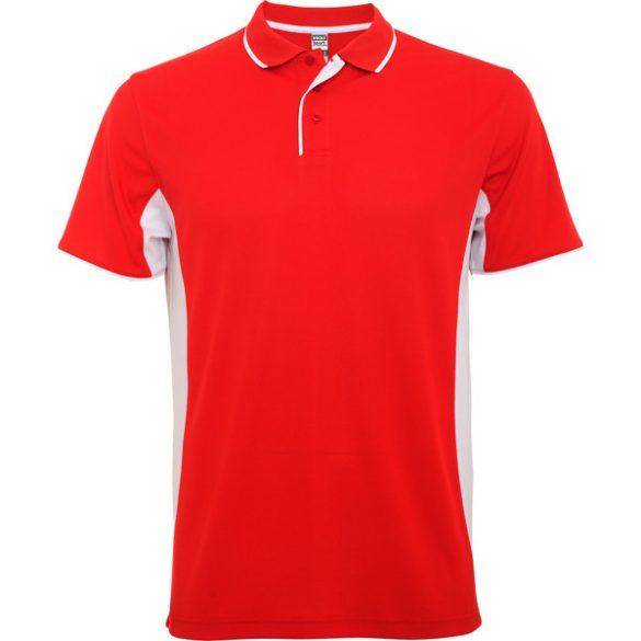PO0421 - Tricou polo cu maneca scurta - MONTMELO - [Rosu/Alb]