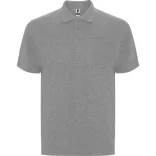PO6607 - Tricou polo cu maneca scurta - CENTAURO PREMIUM - [Gri melanj]