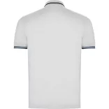 PO6629 - Tricou polo cu maneca scurta - MONTREAL - [Alb/Bleumarin]