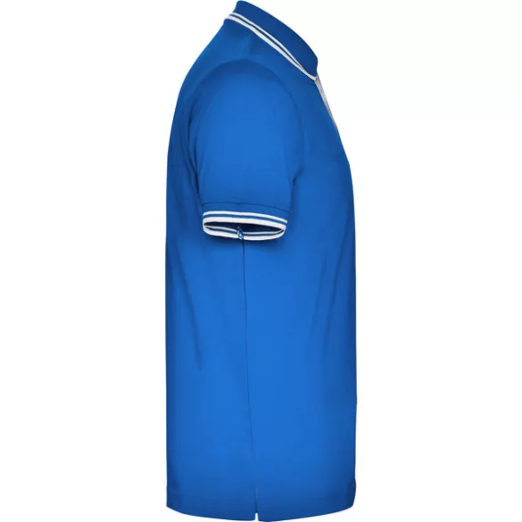 PO6629 - Tricou polo cu maneca scurta - MONTREAL - [Albastru royal/Alb]
