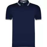 PO6629 - Tricou polo cu maneca scurta - MONTREAL - [Bleumarin/Alb]