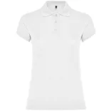 PO6634 - Tricou polo dama - STAR WOMAN - [Alb]