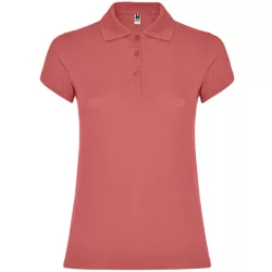 PO6634 - Tricou polo dama - STAR WOMAN - [Rosu crizantema]