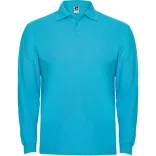 PO6635 - Tricou polo adulti - ESTRELLA L/S - [Turcoaz]