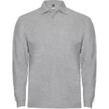 PO6635 - Tricou polo adulti - ESTRELLA L/S - [Gri melanj]