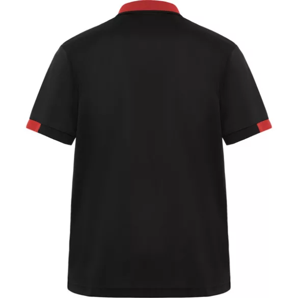 PO8410 - Tricou Polo - SAMURAI - [Negru/Rosu]