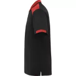 PO8410 - Tricou Polo - SAMURAI - [Negru/Rosu]