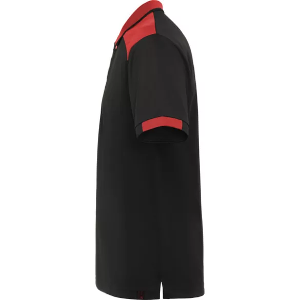 PO8410 - Tricou Polo - SAMURAI - [Negru/Rosu]
