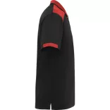 PO8410 - Tricou Polo - SAMURAI - [Negru/Rosu]