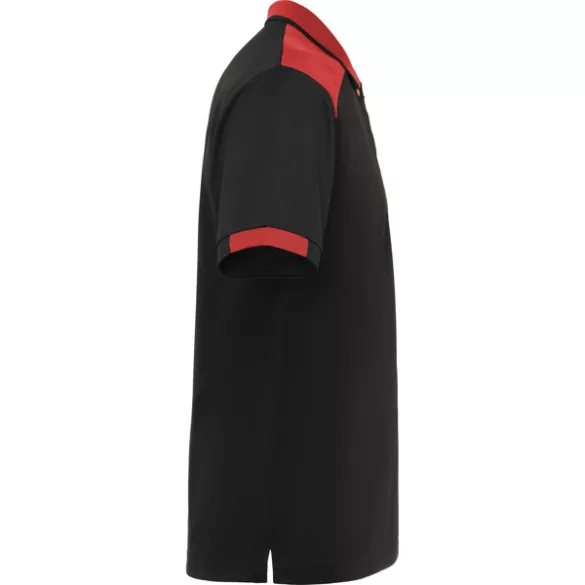 PO8410 - Tricou Polo - SAMURAI - [Negru/Rosu]