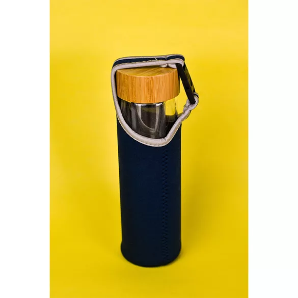 R08273-42-Sticla-GOURMET-din-sticla-600-ml-cu-infuzor-albastru-inchis