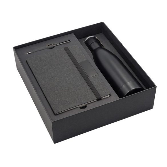 R17014-02 - Set NERO cu notes,pix si cana termoizolanta