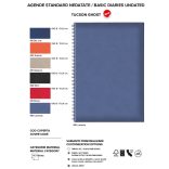 Agenda 2026 nedatata Tucson Ghost 17 x 24 cm cu spira  - [Albastru]