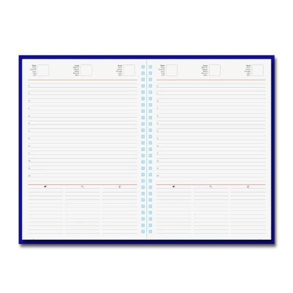 Agenda 2026 nedatata Tucson Ghost 17 x 24 cm cu spira  - [Blu Lavanda]