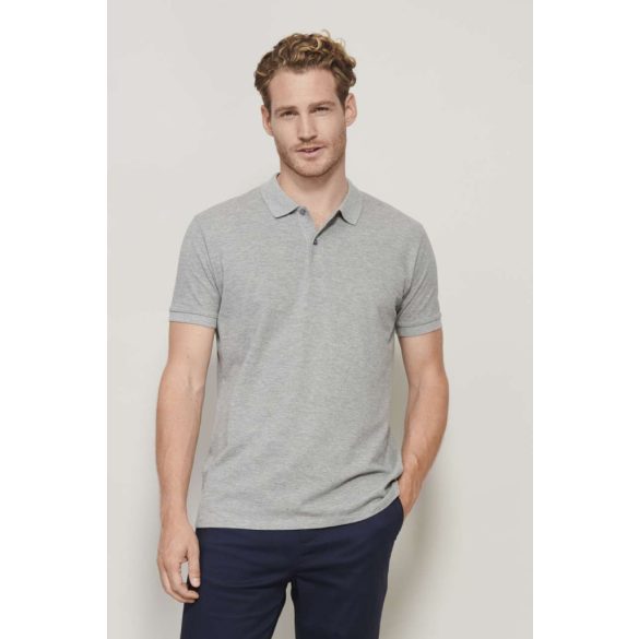 SO03566 - Tricou polo adult barbat Sol's Plannet  [Grey Melange]
