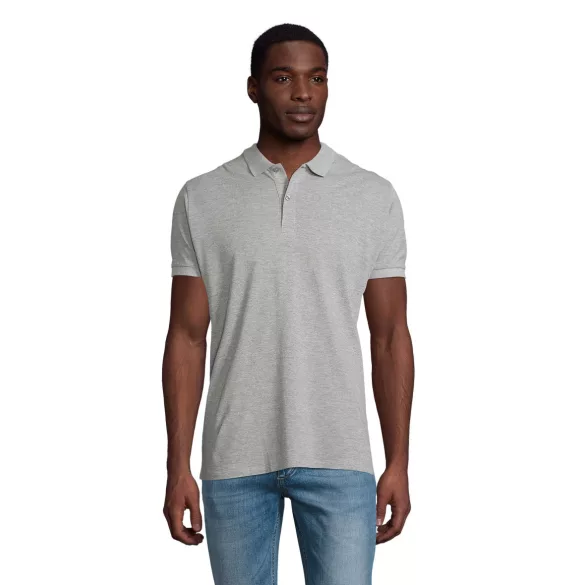 SO03566 - Tricou polo adult barbat Sol's Plannet  [Grey Melange]