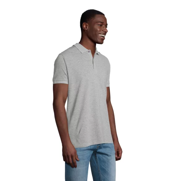 SO03566 - Tricou polo adult barbat Sol's Plannet  [Grey Melange]