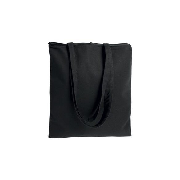 1112402-Sacosa-din-bumbac-pentru-cumparaturi-cu-fermoar-negru