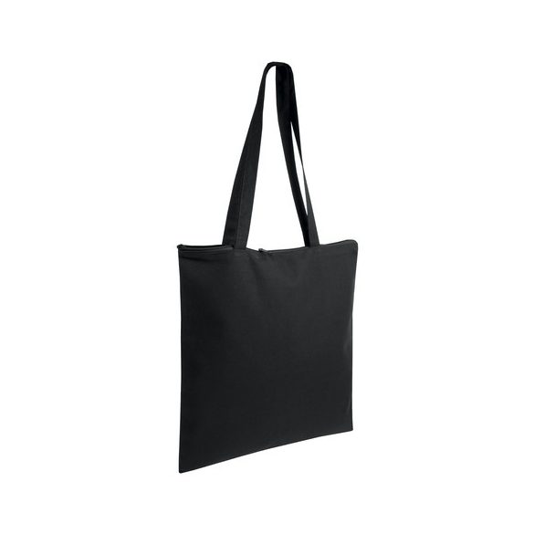 1112402-Sacosa-din-bumbac-pentru-cumparaturi-cu-fermoar-negru