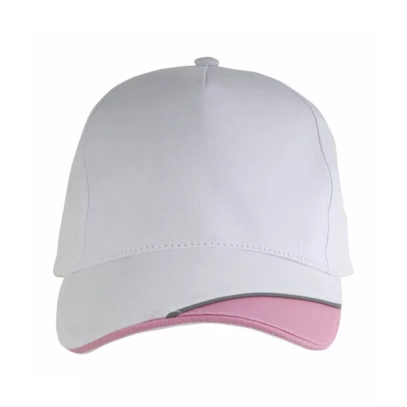 1230112-Sapca-din-bumbac-cu-cinci-panouri-cu-banda-reflectoare-si-inch