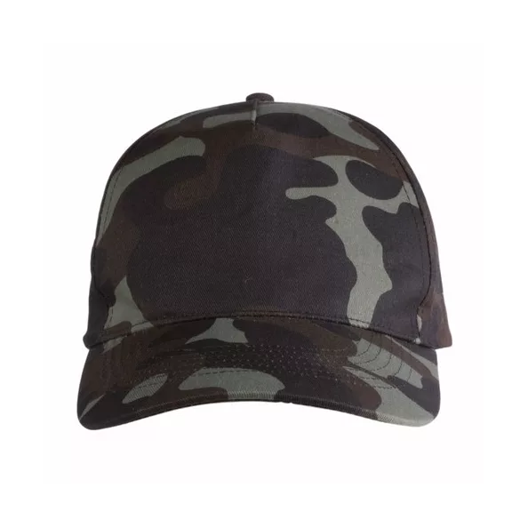 1330565-Sapca-de-camuflaj-din-bumbac-cu-cinci-panouri-cu-inchidere-cu-