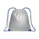 1612710-Rucsac-din-poliester-210t-alb-cu-finisaj-albastru-royal