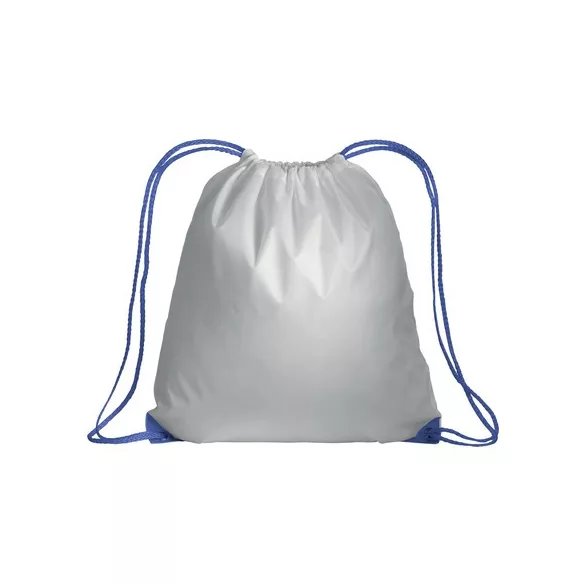 1612710-Rucsac-din-poliester-210t-alb-cu-finisaj-albastru-royal