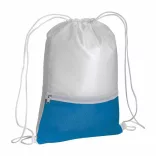 1714110-Rucsac-din-poliester-210t-alb-cu-buzunar-albastru-royal