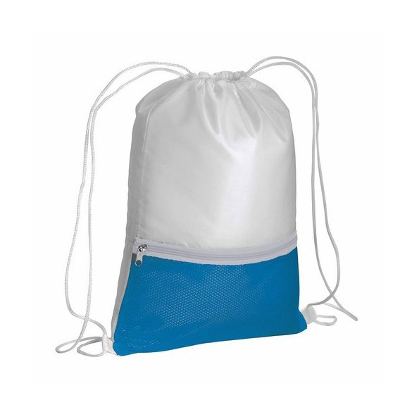 1714110-Rucsac-din-poliester-210t-alb-cu-buzunar-albastru-royal