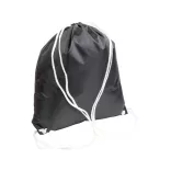 1812801-Rucsac-din-poliester-210t-negru-cu-finisaj-alb