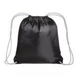 1812801-Rucsac-din-poliester-210t-negru-cu-finisaj-alb
