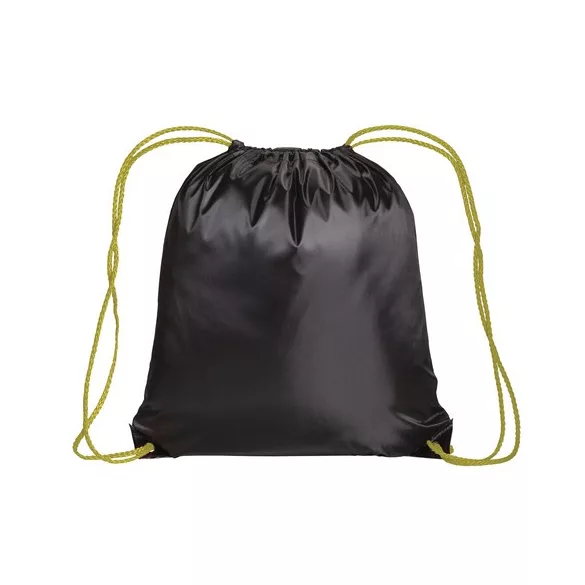 1812806-Rucsac-din-poliester-210t-negru-cu-finisaj-galben