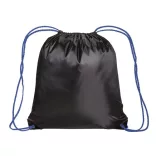 1812810-Rucsac-din-poliester-210t-negru-cu-finisaj-albastru-royal