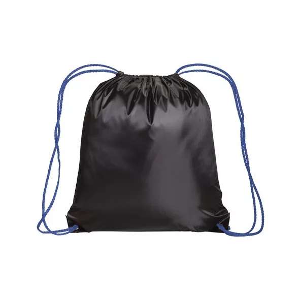 1812810-Rucsac-din-poliester-210t-negru-cu-finisaj-albastru-royal