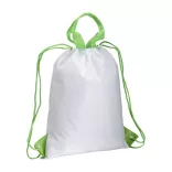1915444-Rucsac-din-poliester-cu-bretele-alb-verde