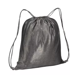 2111702-Rucsac-din-bumbac-metalizat-cu-bretele-negre