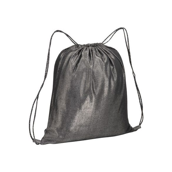2111702-Rucsac-din-bumbac-metalizat-cu-bretele-negre