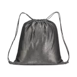 2111702-Rucsac-din-bumbac-metalizat-cu-bretele-negre