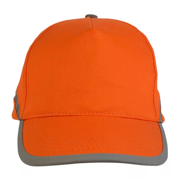 404607-Sapca-din-bumbac-cu-cinci-panouri-cu-banda-de-inalta-vizibilita