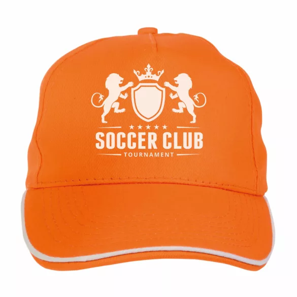 630607-Sapca-din-bumbac-cu-cinci-panouri-cu-margine-alba-si-inchidere-