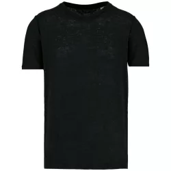 SP320 - Tricou de in pentru barbati - Spasso - [Black]