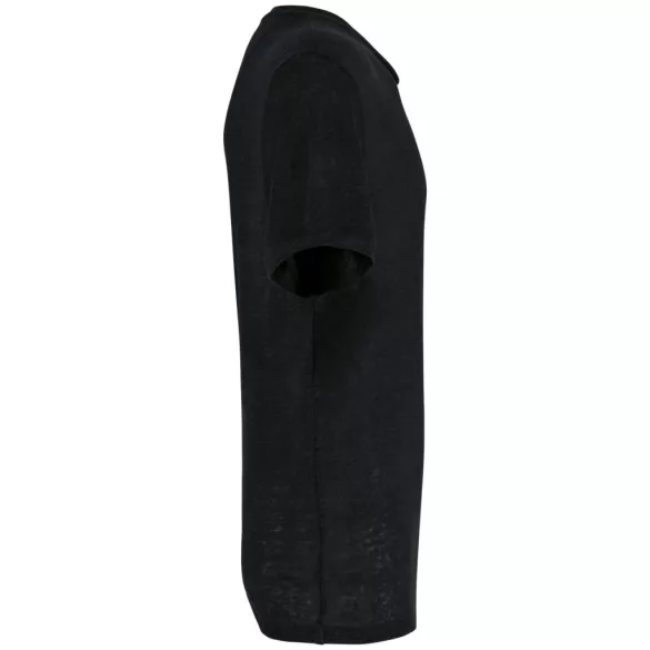SP320 - Tricou de in pentru barbati - Spasso - [Black]