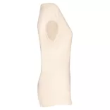 SP321 - Tricou de in cu decolteu in V pentru dama - Spasso - [Ivory]