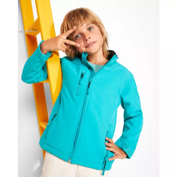 SS6436 - Jacheta softshell copii - NEBRASKA - [Acvamarin]