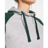 SU1058 - Hanorac bicolor unisex adulti - BADET - [Gri melanj/Roz deschis]