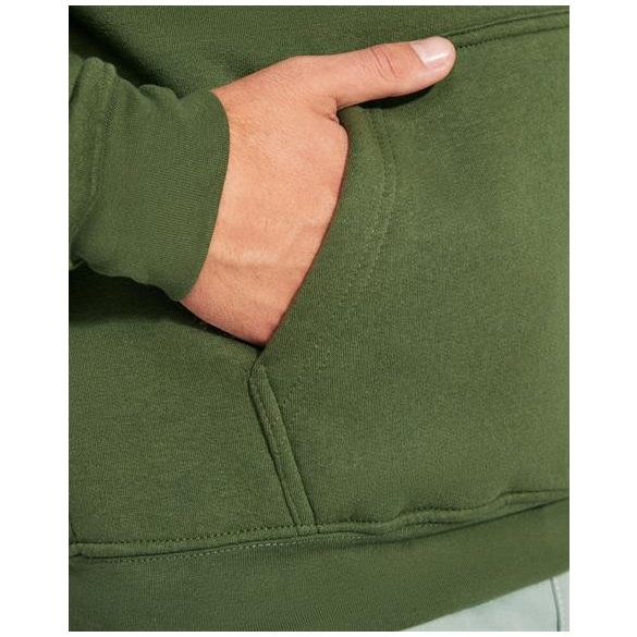 SU1067 - Hanorac cu gluga copii - URBAN - [Verde kelly/Alb]