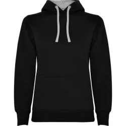   SU1068 - Hanorac cambrat in stil feminin - URBAN WOMAN - [Negru/Gri melanj]
