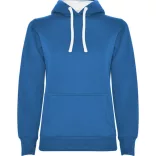 SU1068 - Hanorac cambrat in stil feminin - URBAN WOMAN - [Albastru royal/Alb]